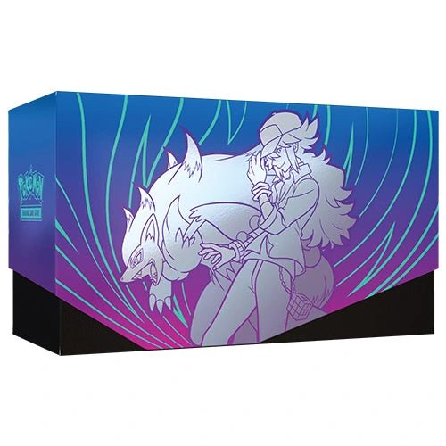 Pokémon TCG: Scarlet & Violet 9 – Journey Together Elite Trainer Box featuring 9 booster packs, exclusive promo card, card sleeves, dice, and storage box.